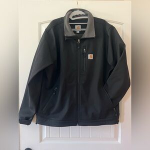 Size XL- Carhartt CROWLEY JACKET- black- like new - water resistant